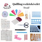 Quilling eszközkészlet, szett (VI. - Profi)