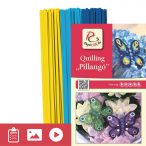   Pillangó - Quilling minta (210db csík 3 mintához és leírás képekkel)