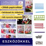 Nyuszik - Quilling minta (200db csík 2db mintához, leírás, eszközök)