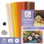   Süni és levél - Quilling minta (200db csík 23db mintához és leírás képekkel)